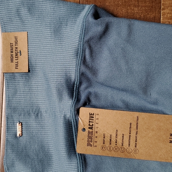 NWT Victoria's Secret ombre blue/green leggings - Picture 3 of 6